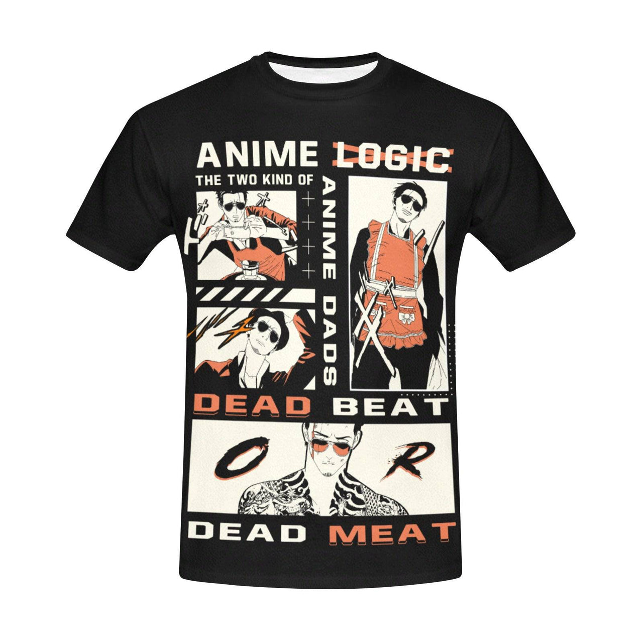 Anime Logic 2 Kinds of Dads Graphic Tee Shirt - FIHEROE.