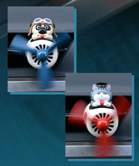 Anime style Cat & Dog Pilot Car Fresheners - FIHEROE.