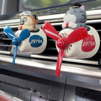 Anime style Cat & Dog Pilot Car Fresheners - FIHEROE.