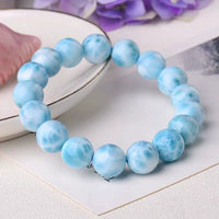 Authentic Dominican Larimar Bracelet Blue Gem - FIHEROE.