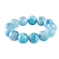 Authentic Dominican Larimar Bracelet Blue Gem - FIHEROE.