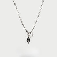BAR CODE Diamond Pendant Necklace Titanium Steel - FIHEROE.