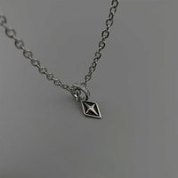 BAR CODE Diamond Pendant Necklace Titanium Steel - FIHEROE.