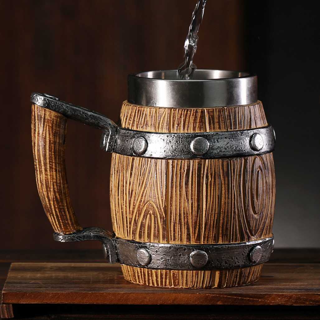 Barrel Stainless Steel Old World Pirate Anime Mug - FIHEROE.