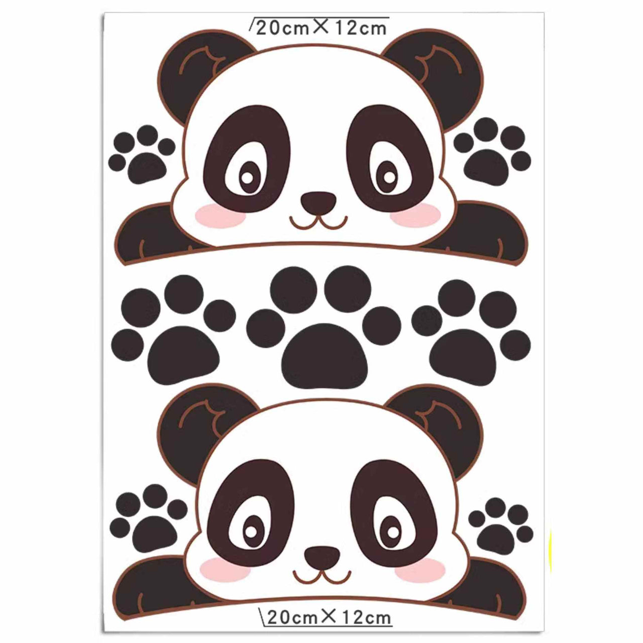 Big Panda Paws Cartoon Anime Car Stickers - FIHEROE.