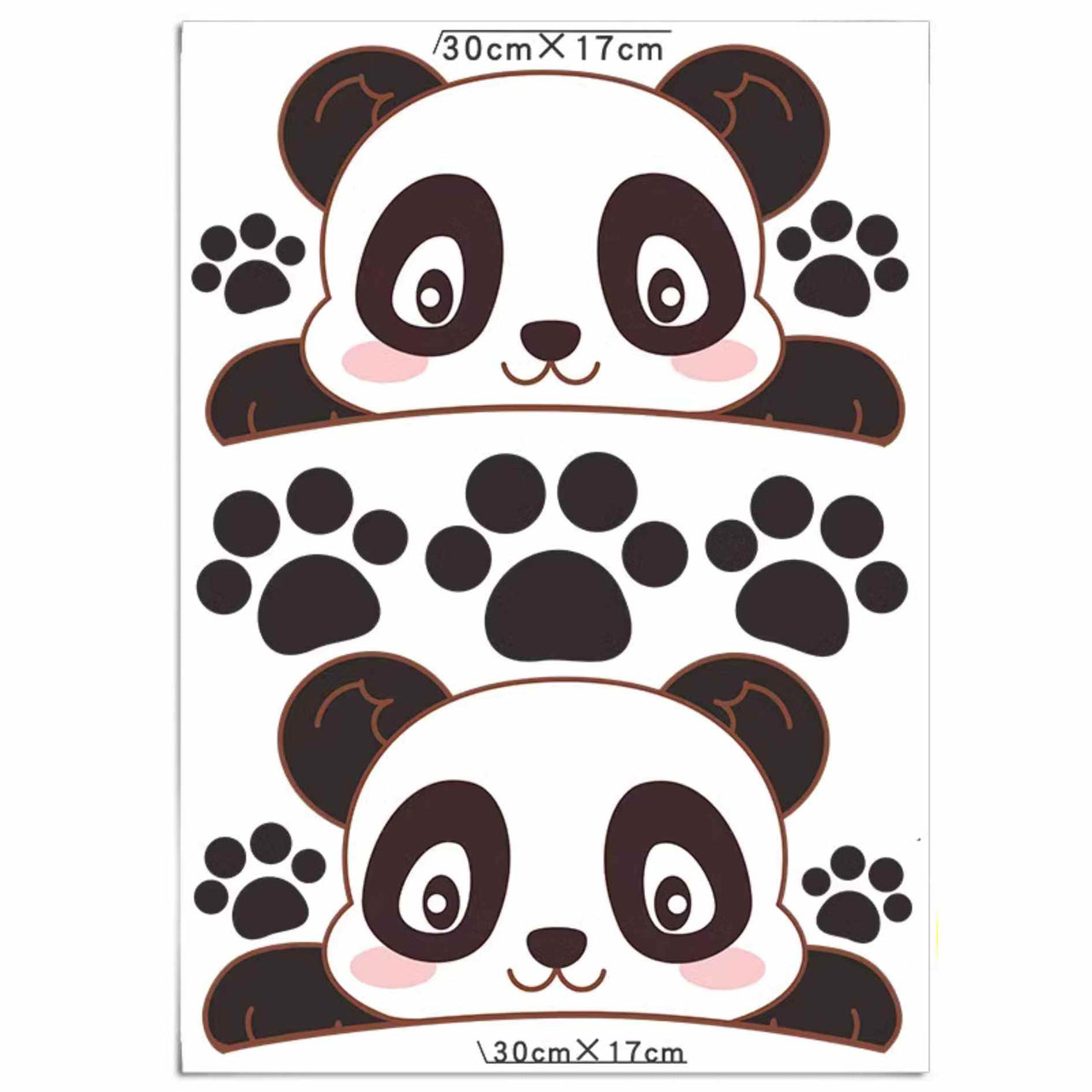Big Panda Paws Cartoon Anime Car Stickers - FIHEROE.