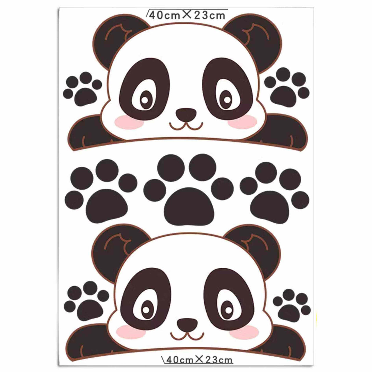Big Panda Paws Cartoon Anime Car Stickers - FIHEROE.
