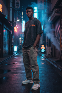 Black Male Model – Urban Neon Alley