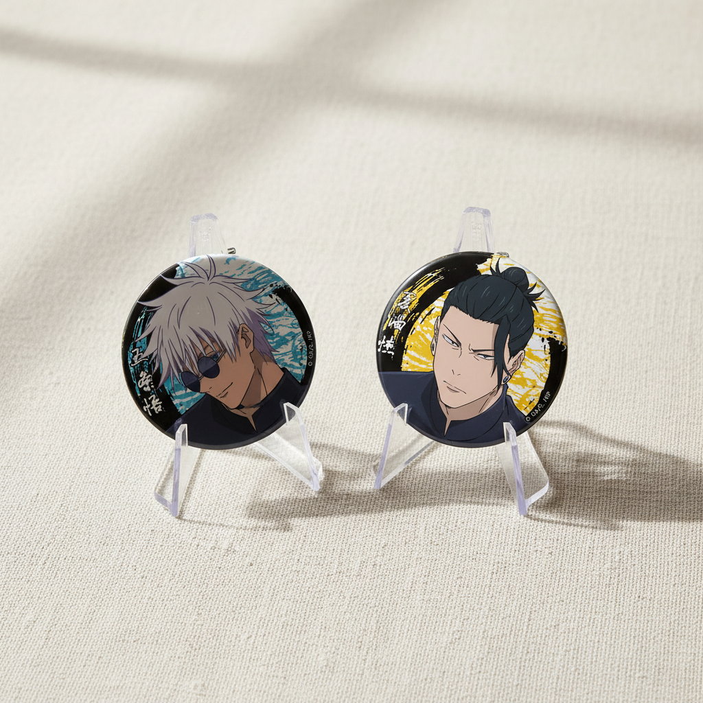 Both Badges Flat Lay