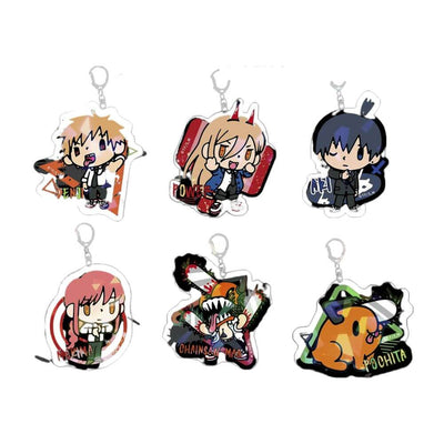 Chainsaw Man Characters Anime Keychain Figures - FIHEROE.