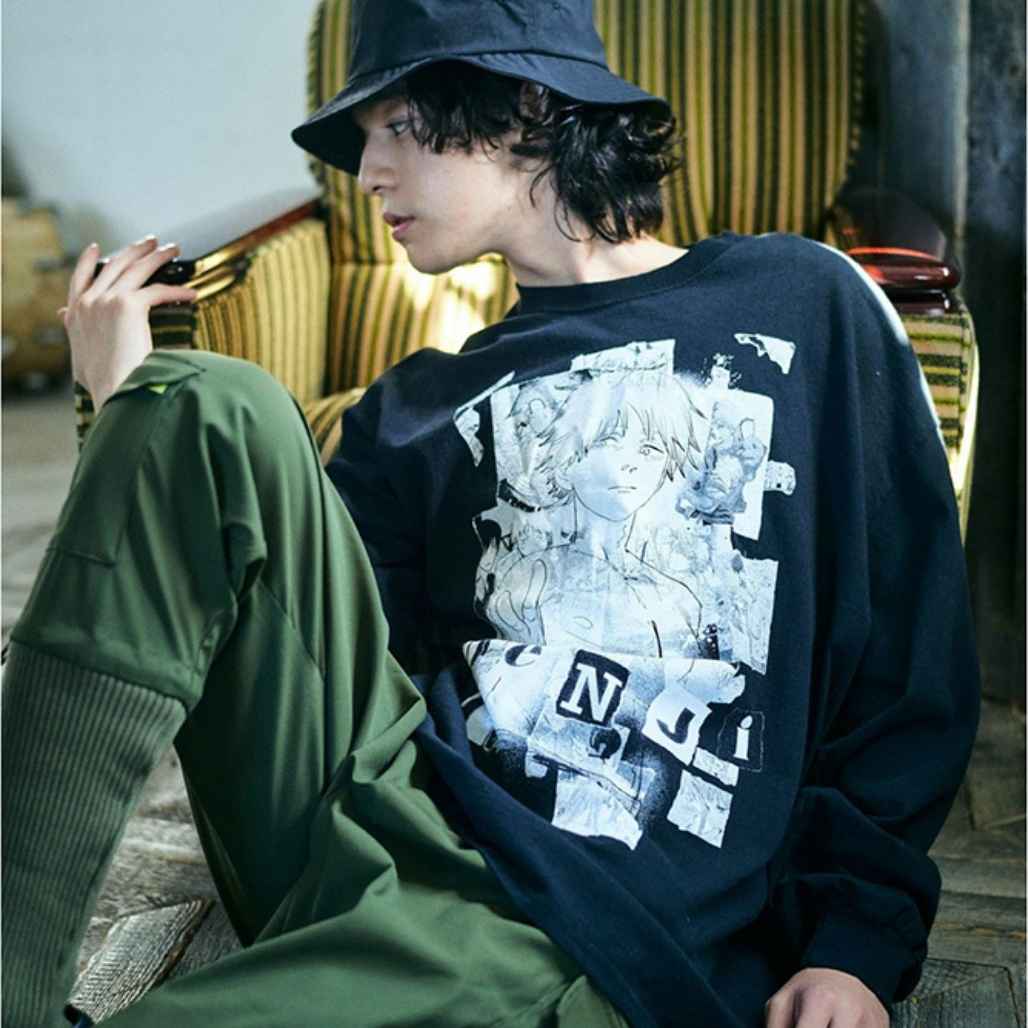 Chainsaw Man Denji Long Sleeve Graphic Tee
