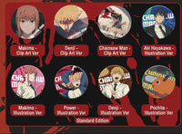 Chainsaw Man Omomori tinplate pin badge blind box collection featuring character designs