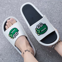 Cute Cartoon Gator Anime Slides for Men - FIHEROE.