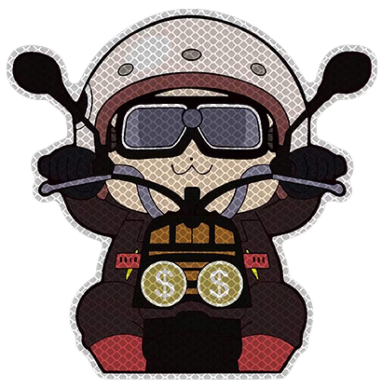 Cute Chibi Biker Glow in the Dark Anime Stickers - FIHEROE.