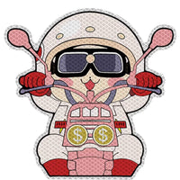 Cute Chibi Biker Glow in the Dark Anime Stickers - FIHEROE.