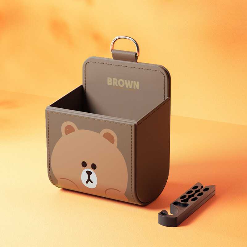 Cute Line Friends Anime Car Clip Storage Box - FIHEROE.