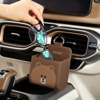 Cute Line Friends Anime Car Clip Storage Box - FIHEROE.