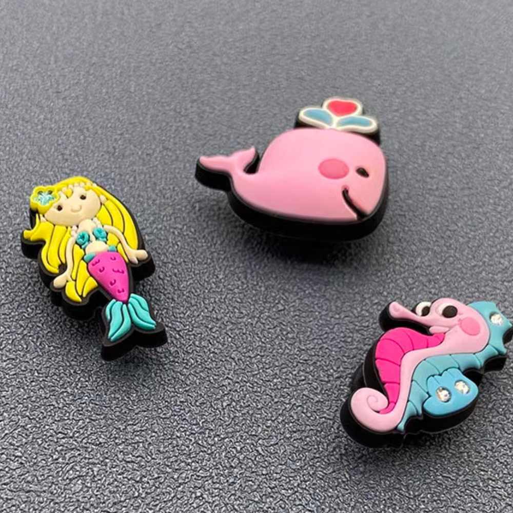 Cute Mermaid Marine Anime Croc Charms - FIHEROE.