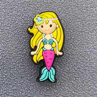 Cute Mermaid Marine Anime Croc Charms - FIHEROE.