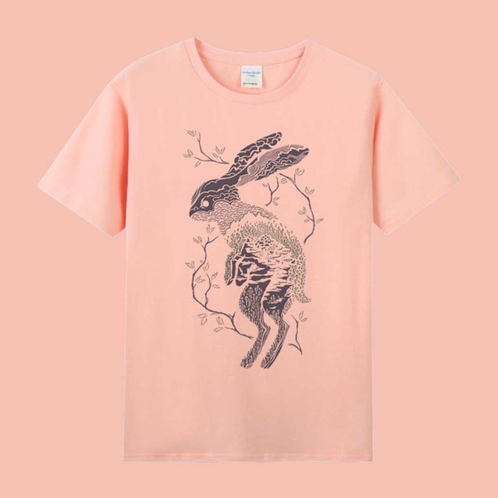Cute Rabbit Hares Anime Animal Graphic Tee - FIHEROE.