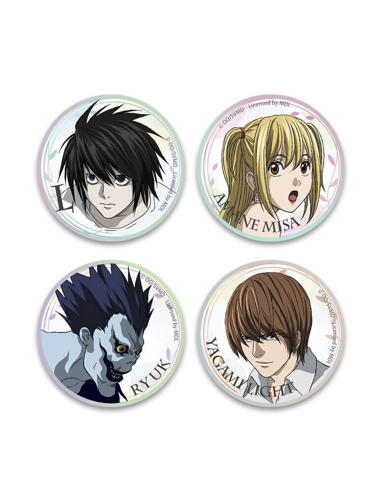 Death Note Characters Anime Badge Buttons - FIHEROE.