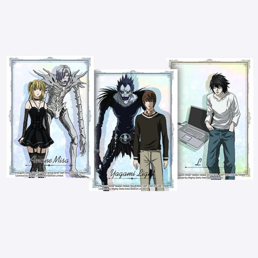 Death Note Characters Anime Poster Board Cards - FIHEROE.