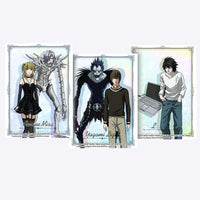Death Note Characters Anime Poster Board Cards - FIHEROE.