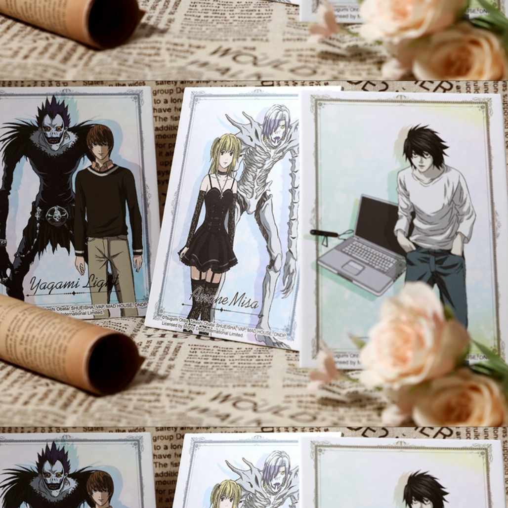 Death Note Characters Anime Poster Board Cards - FIHEROE.
