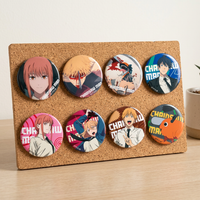 Chainsaw Man OMOMORI tinplate pin badge blind box collection display with original printed marks