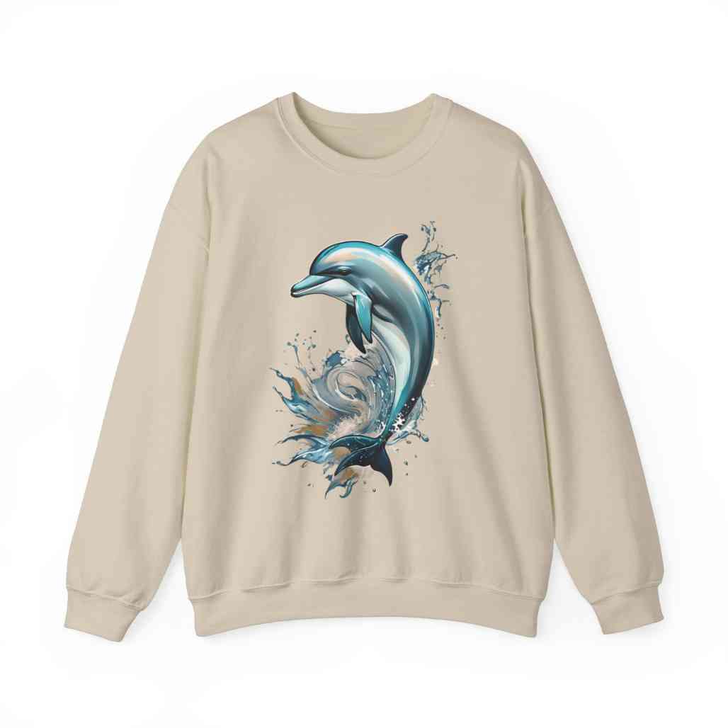 Dolphin Totem Sweatshirt Marine Life Apparel - FIHEROE.