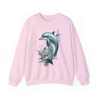 Dolphin Totem Sweatshirt Marine Life Apparel - FIHEROE.
