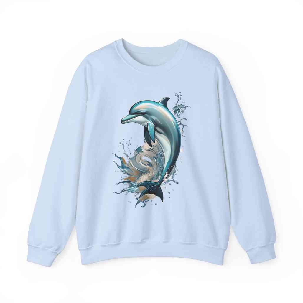 Dolphin Totem Sweatshirt Marine Life Apparel - FIHEROE.