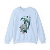 Dolphin Totem Sweatshirt Marine Life Apparel - FIHEROE.