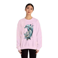 Dolphin Totem Sweatshirt Marine Life Apparel - FIHEROE.
