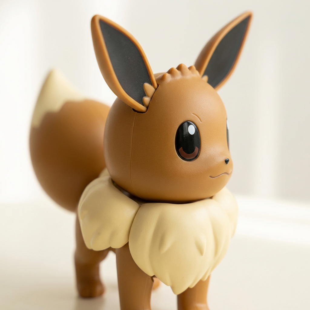 Nintendo Pokémon Eevee rechargeable interactive figure looking back close-up