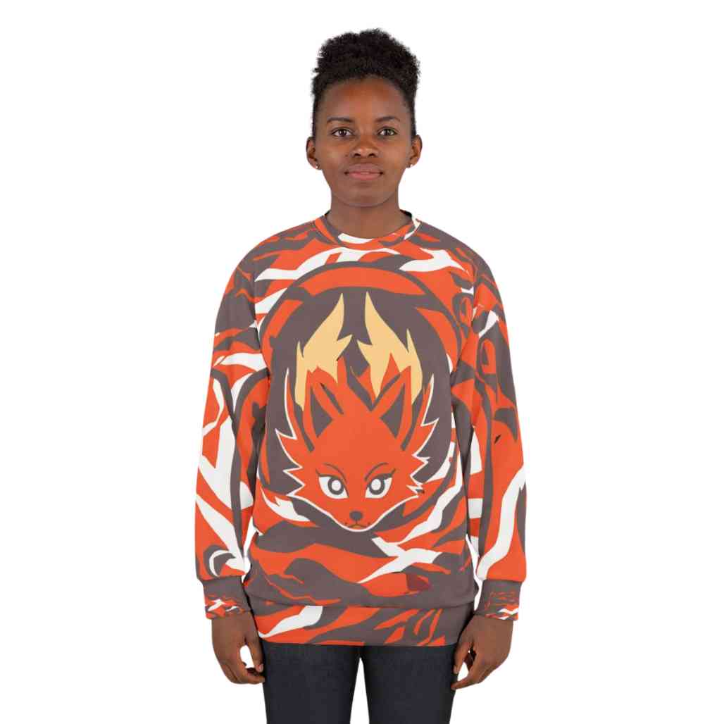 Ember Fox Graphic Anime Animal Sweatshirt Unisex - FIHEROE.