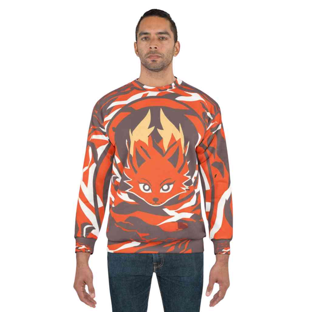Ember Fox Graphic Anime Animal Sweatshirt Unisex - FIHEROE.