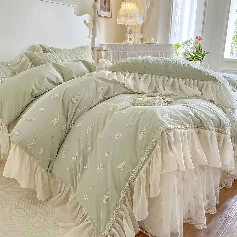Fairy Core Bedroom Decor Cotton Duvet Cover Set - FIHEROE.