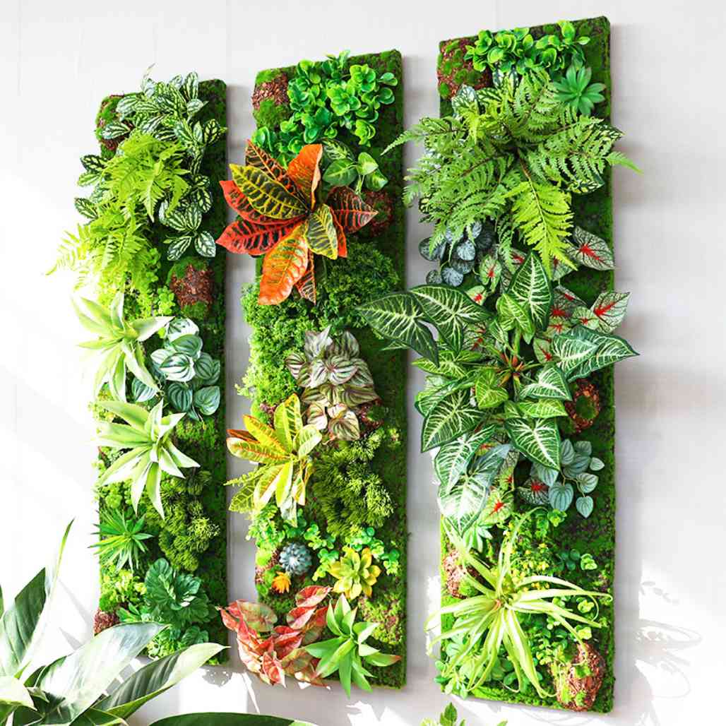 artificial plant wall decor indoor Fairycore Bedroom Sustainable Plant Wall Decor – FIHEROE
