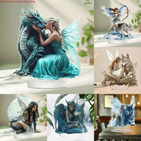 Fantasy Fairy & Wolf Acrylic Standee Collection - FIHEROE.
