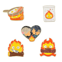 Fire Spirit Enamel Pin Set Anime Flame Pins - FIHEROE.