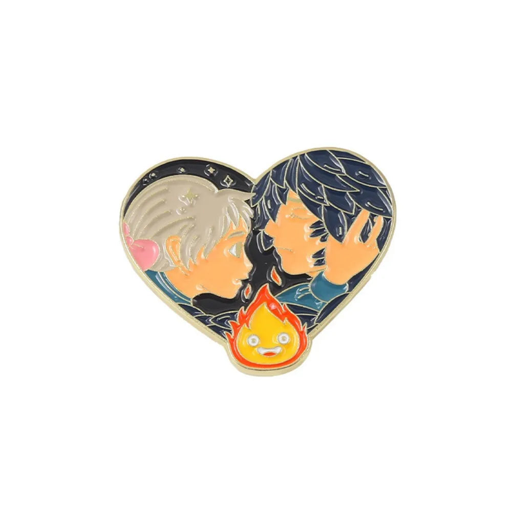 Fire Spirit Enamel Pin Set Anime Flame Pins - FIHEROE.