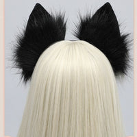 Fluffy Wolf Ears Headband for Cosplay - FIHEROE.