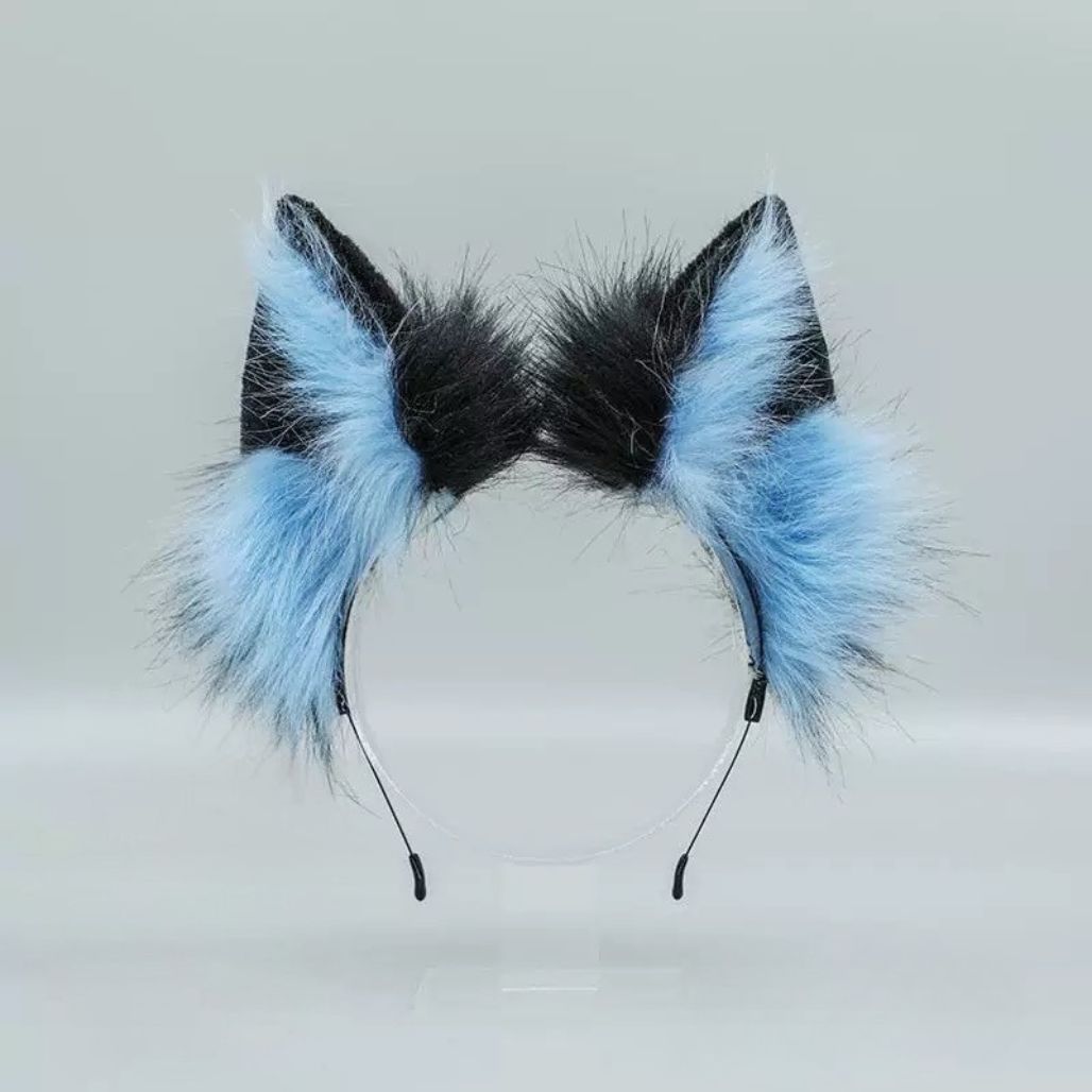 Fluffy Wolf Ears Headband for Cosplay - FIHEROE.