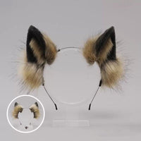 Fluffy Wolf Ears Headband for Cosplay - FIHEROE.