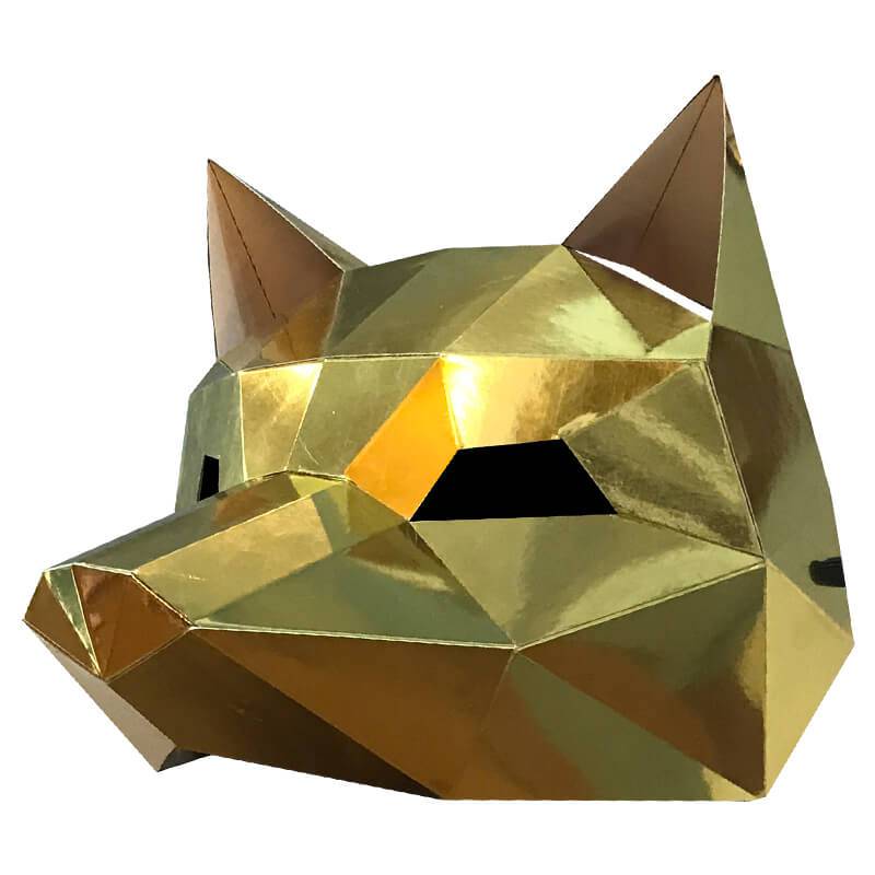 Fox 3D Half Face Origami Anime Mask - FIHEROE.