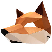 Fox 3D Half Face Origami Anime Mask - FIHEROE.