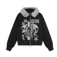 Geesas Anime Graphic Bomber Jacket - FIHEROE.