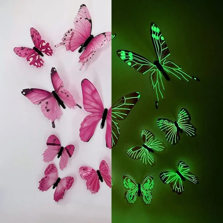 Glow in Dark Butterfly Wall Decor - FIHEROE.