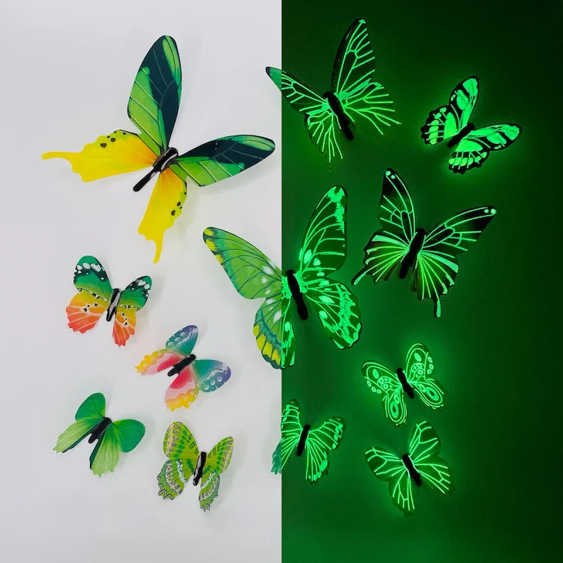 Glow in Dark Butterfly Wall Decor - FIHEROE.